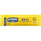 Hellmann's Real Mayonnaise Stick Packets Easy Open, Condiment for Sandwiches, Salads, Mayo Made with 100% Cage Free Eggs, Glu